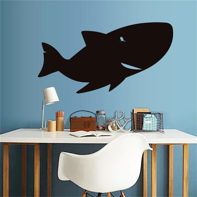 

KAKUDER Cartoon Wall Sticker Home Decoration Whale Blackboard Removable Sticker For Living Room Wall Decor dropship March18