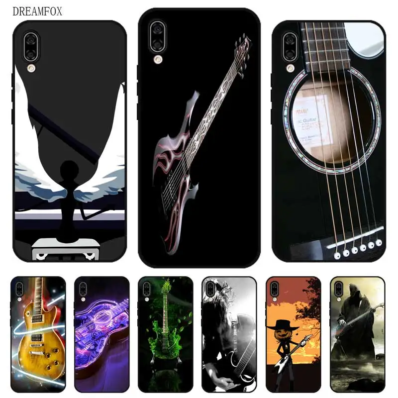 P166 Piano Music Black Silicone Case Cover For Huawei Honor 8C 8X 9 10 20i V10 V20 Note10 Max Lite Magic2 |