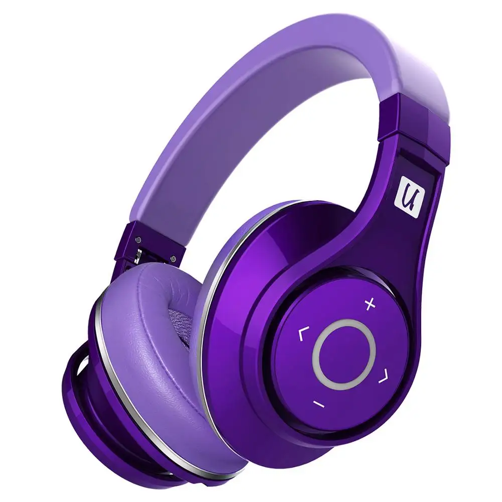 Оригинальные Bluedio наушники UFO Bass Bluetooth, 8 динамиков, Hi-Fi Bluetooth гарнитура, беспроводная 3D объемная гарнитура для мобильного телефона - Цвет: Фиолетовый