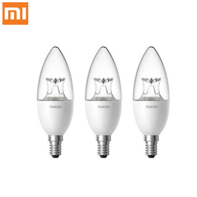 Tanie Oryginalny Xiao mi inteligentne świeca kształt lampy LED E14 żarówka światła 3.5W 0.1A 220 240V 50 60Hz bezprzewodowy pilot zdalnego sterowania przez mi App domu D5