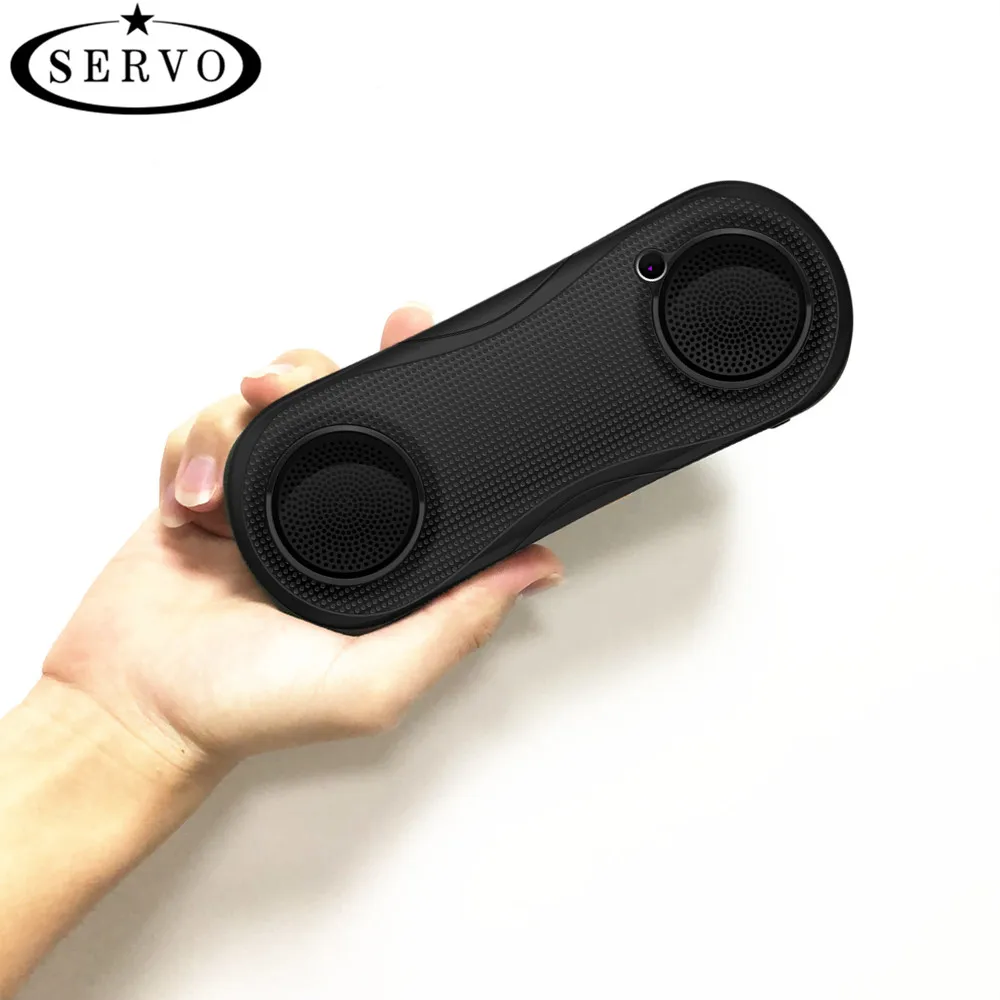 

SERVO Portable Bluetooth Speaker Wireless Loudspeaker Sound Karaoke Singing 2.8" Phone support Three SIM Card 5000mAh power bank