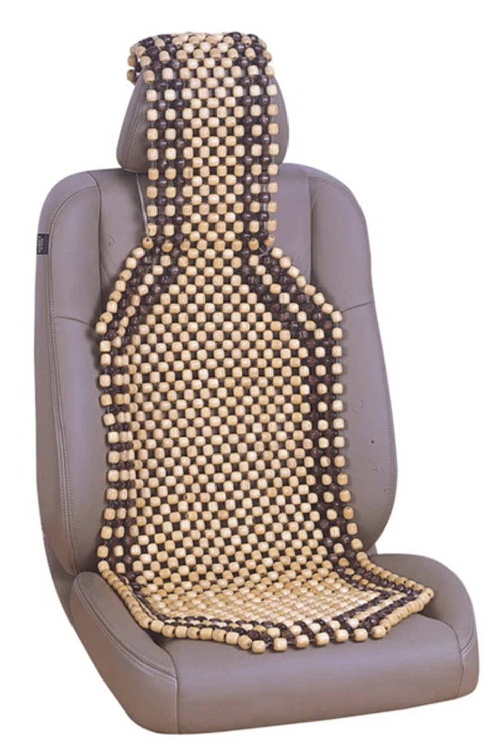 Auto Car Vehicle Wood Beaded Seat Cushion Massage Comfort Relax Beaded