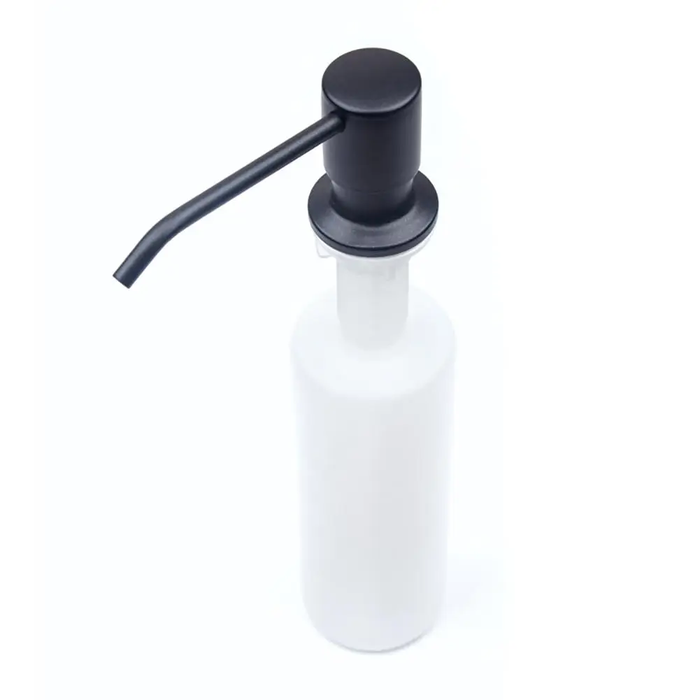 

None Liquid Soap Dispenser Black Shampoo Dish Detergent Bottle
