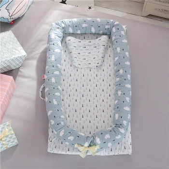 

16 color Baby Bed For Baby Care Portable Baby Crib With Pillow Infant Toddler Cradle Cot Newborn Nursery Infant Nest