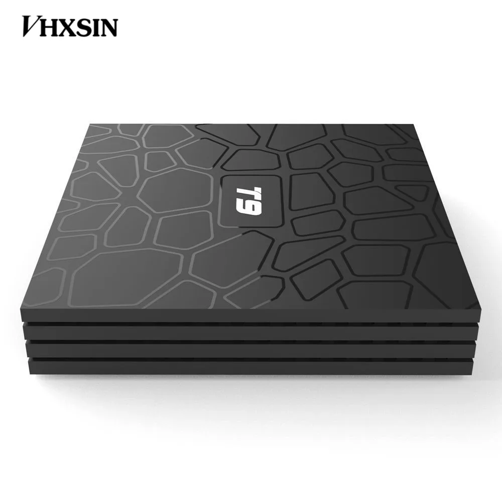 Vhxsin 20 шт./лот T9 Android 8,1 с двумя камерами, процессор Rockchip RK3328, 4 Гб оперативной памяти, 32 Гб встроенной памяти, 64 Гб 1080 P H.265 4 K 60fps Google