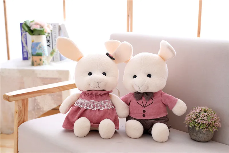 Милый дизайн мягкие животные плюшевая мышь игрушка/кролик/лиса/свинья игрушка пара игрушек мягкие куклы для детей
