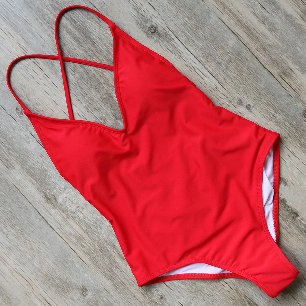 

Sexy Bikini 2018 One Piece Swimsuit Swimwear Women Backless Bodysuit Swimsuit Female For Swimming Bathing Suit Beachwear