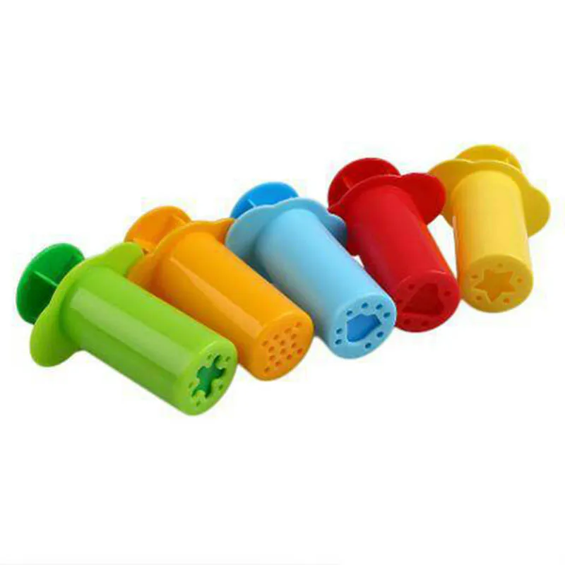 

5Pcs Plasticine Syringes Multi-color Funny DIY Kids Learning Educational Toy Dough Polymer Clay Tools Syringes Shape mold