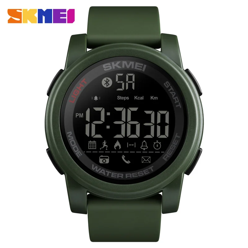

2019Watches for Man Smart Sport Digital Watches Multifunction Buletooth 5Bar Waterproof Fashion Sport Watch reloj hombre SKMEI
