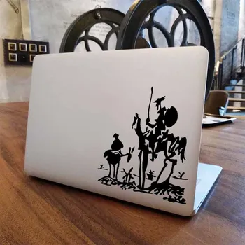 

Don Quixote & Sancho Laptop Sticker for Apple MacBook Decal Pro Air Retina 11 12 13 14 15 inch HP Notebook Mac Book Skin Sticker