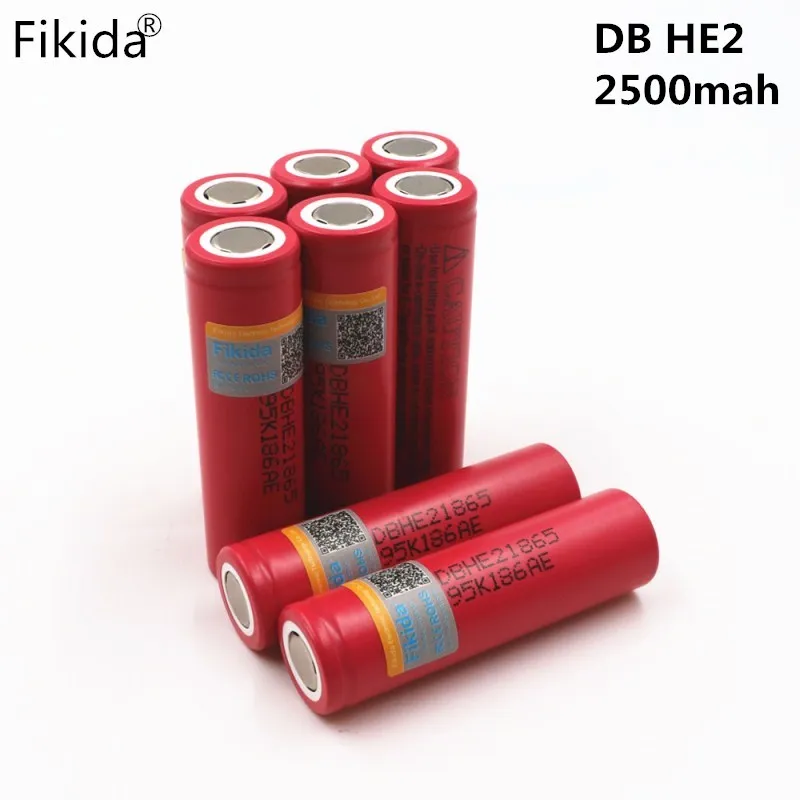 

4PCS 100% Original for LG 18650 HE2 3.6V 18650 Battery 2500mAh 20A 35A high drain HE2 18650 he2 battery power tools+Box