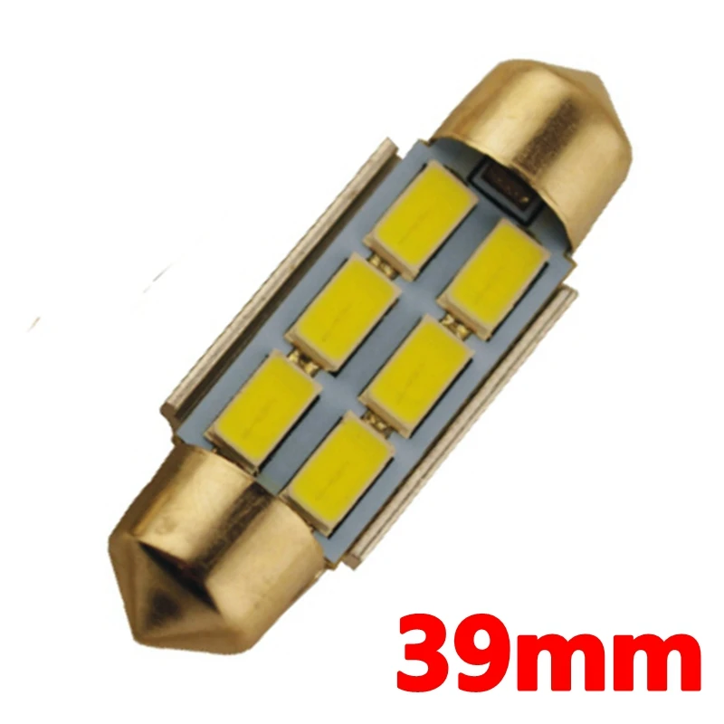 31 мм 36 39 C5W Canbus лампа головного света 6 SMD 5630 5730 светодиодсветодиодный без ошибок