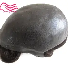 Прочная тонкая кожа 12-14, мужской парик 8X1" V петля/узел, инжектированные волосы repacement, протезирование волос