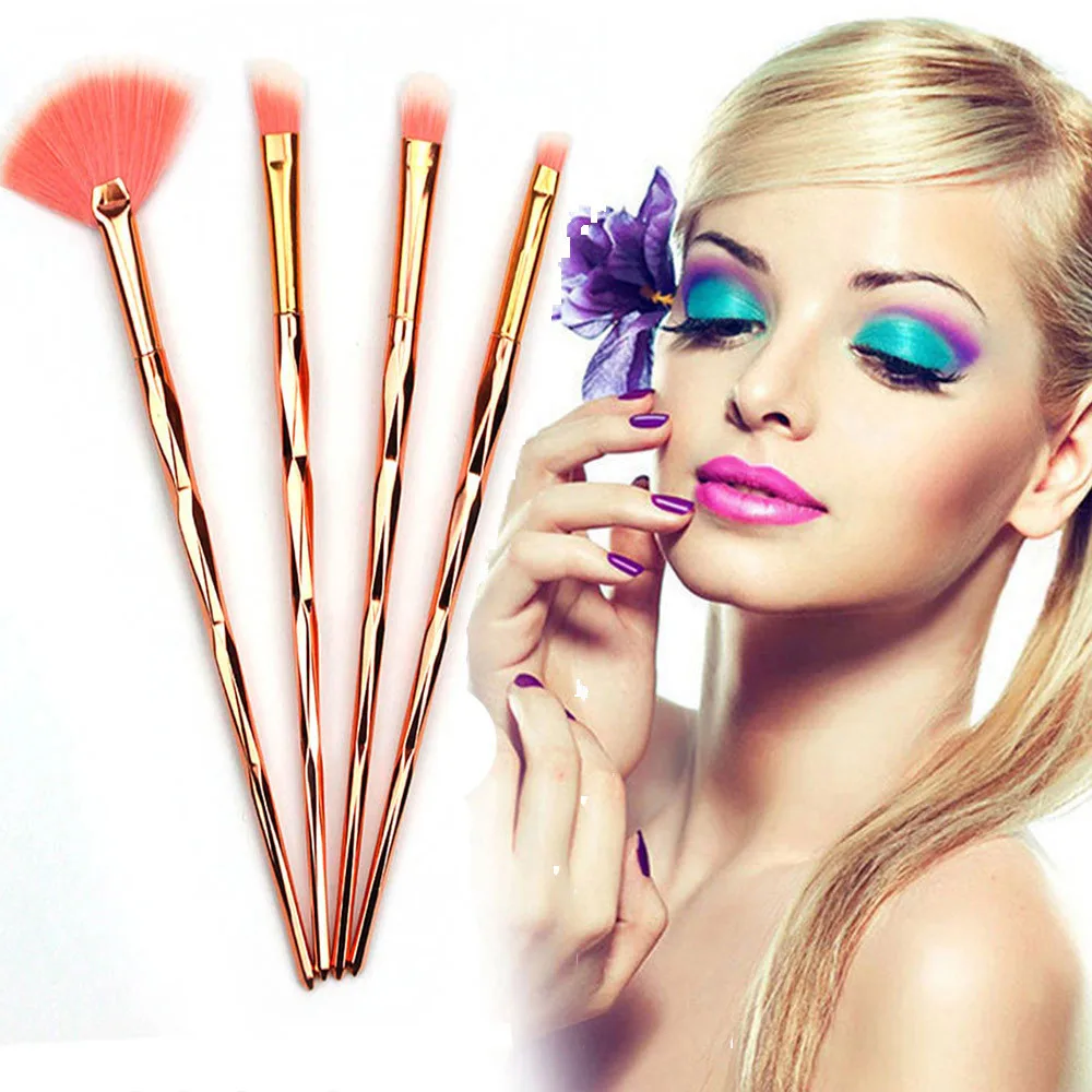 4 Pcs Makeup Brushes Set kit eyebrow brush make up accessories make up