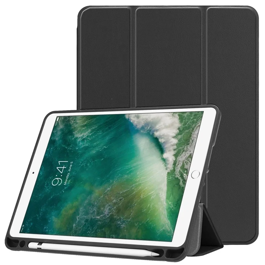 Чехол для iPad 9 7 дюйма 2018 Мягкий защитный чехол-подставка из ТПУ с