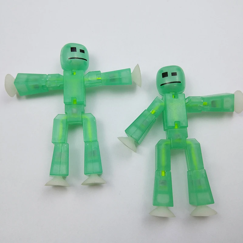 1 шт. робот игрушка стикботы серия световой подвижное соединение рисунок в фигурку присоске забавные Sticky игрушечные