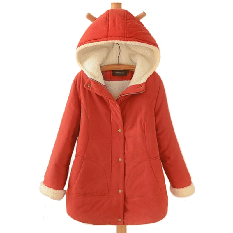 plus size Women Winter Jacket women's Hooded Wadded Coats