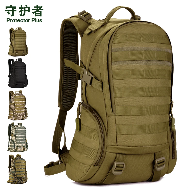 

Protector Plus S416 Outdoor Sports Bag 35L Camouflage Nylon Tactical Military Trekking Pack Hiking Cycling Backpack