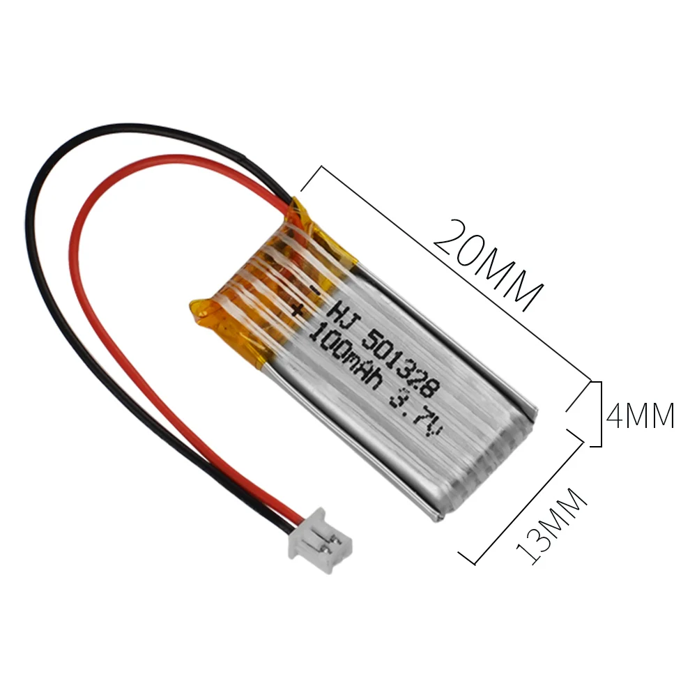 10 шт. 3,7 в 100 мАч RC Lipo батарея мини белый Разъем для RC 1/28 мини автомобиль/RC вертолет/RC Квадрокоптер