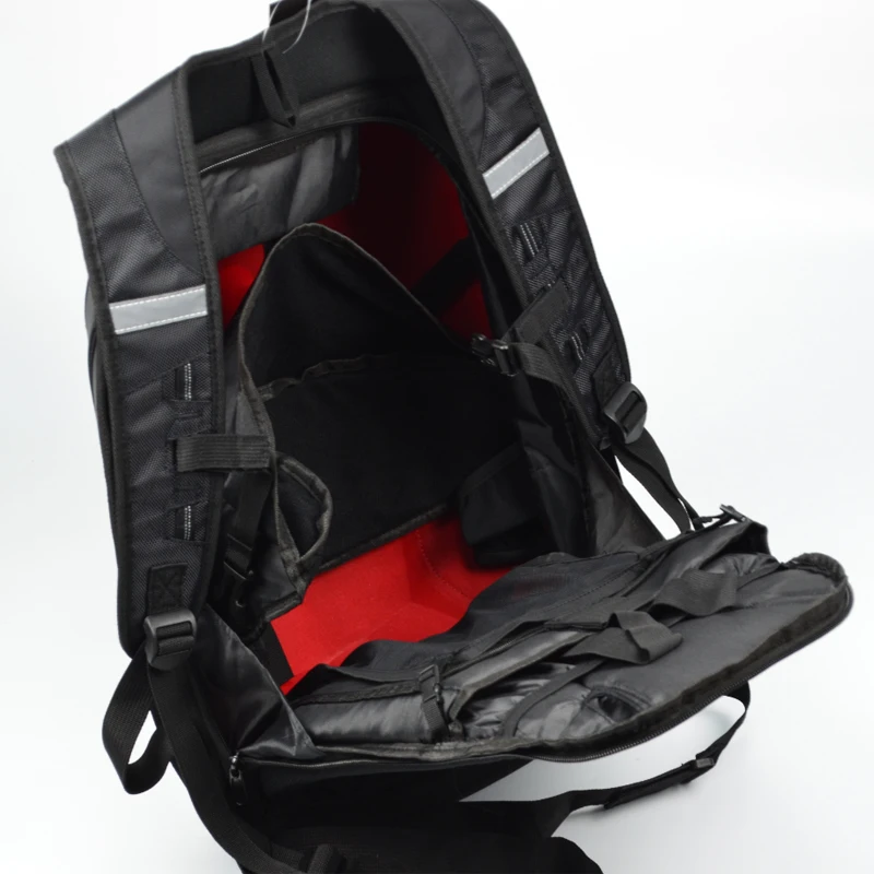 NEW Men's motorcycle backpack Moto bag Waterproof shoulders reflective helmet bag motorcycle Riding racing package