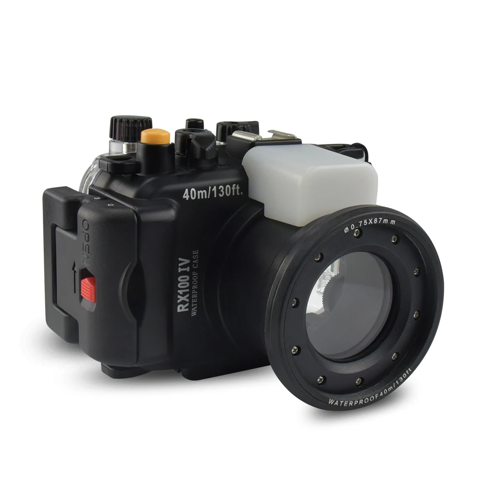 Seafrogs 130ft/40 м Водонепроницаемый подводный Корпус Камера Дайвинг чехол для Sony RX100-IV
