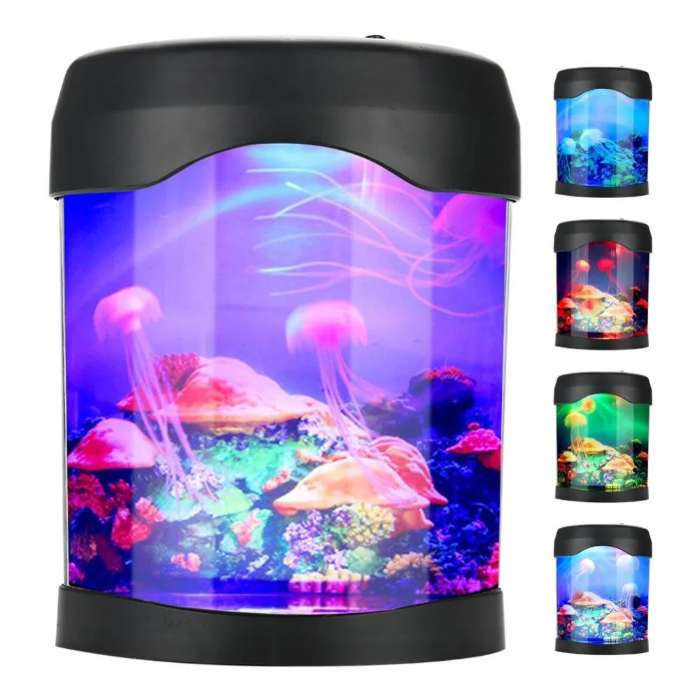 USB Aquarium Light Desk Mini Fish Tank Mood LED Lighting Color Changing