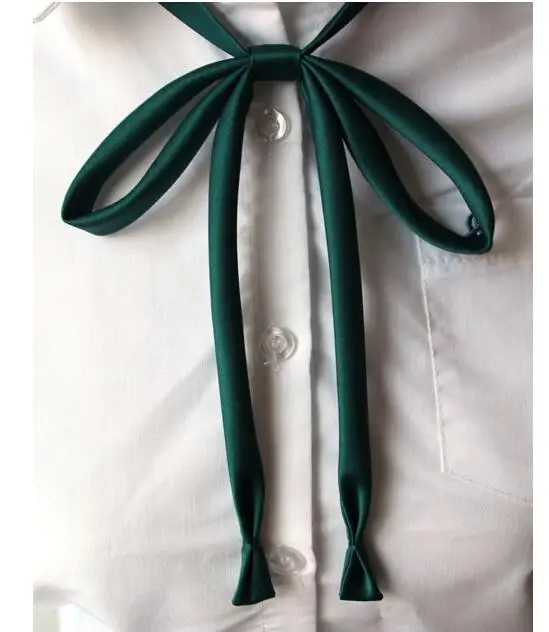 10 шт./лот! 2019 весенне-летние женские мягкие однотонные галстуки-бабочки, школьные галстуки-бабочки, форменные аксессуары для японских