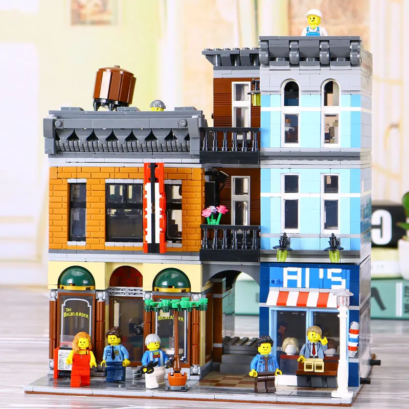 

DHL Lepin 15011 2262pcs Series The Detective's Office Set Avengers Set Assemble Building Blocks Compatible Legolyes 10197 Toys