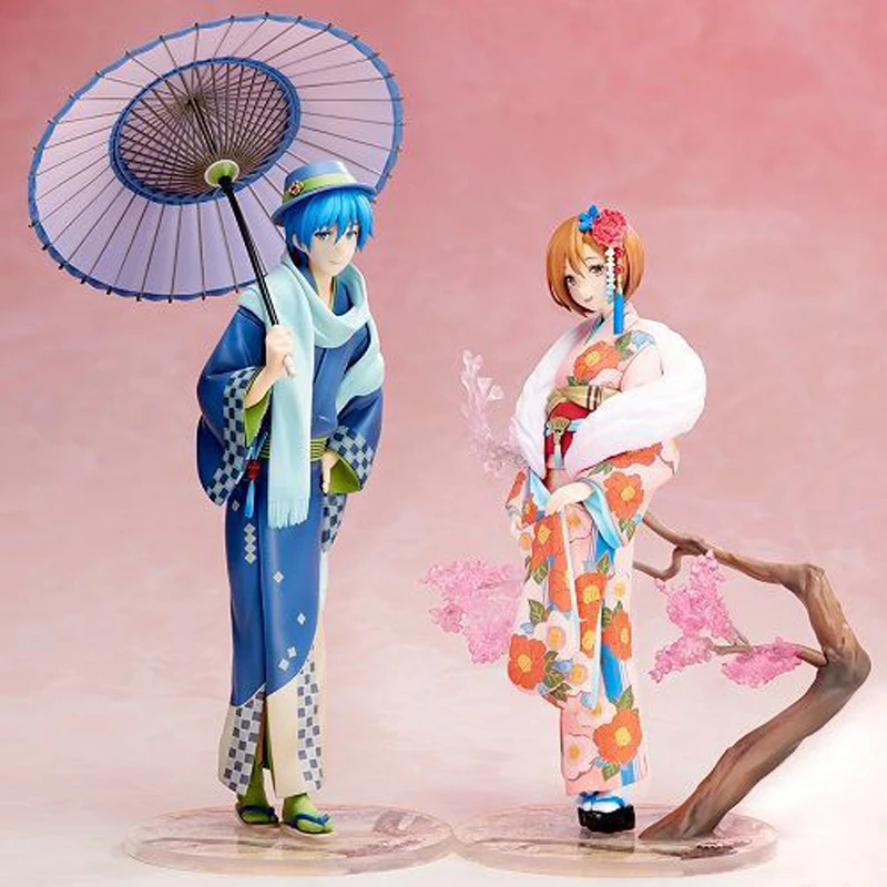 Stronger Vocaloid KAITO Flowers Kimono Ver PVC Figure Anime Toy Gift