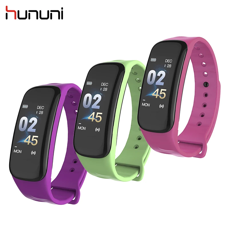 HUNUNI C1 фитнес трекер для сна Браслет шагомер многоязычный измерения