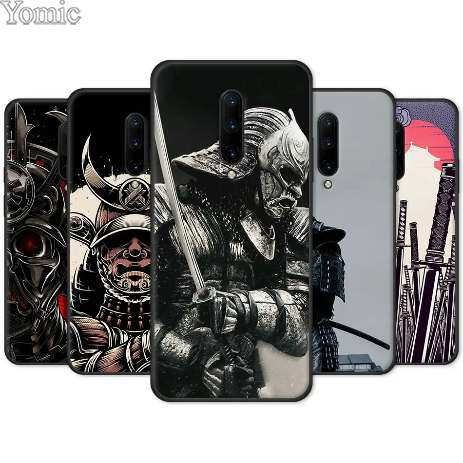 

Black Case for Oneplus 7 7 Pro 6 6T 5T Silicone Phone Case for Oneplus 7 7Pro Soft TPU Cover Shell Samurai