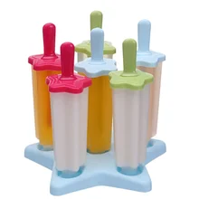 Летом Полезно Многоразовые эскимо формы 6 шт. лед поп формы мороженое на палочке чайник бесплатный почтовый Новинка года