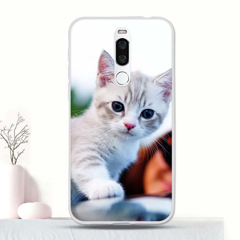 Силиконовый чехол с рисунком для Meizu X8 задняя защитная крышка из ТПУ бампер X