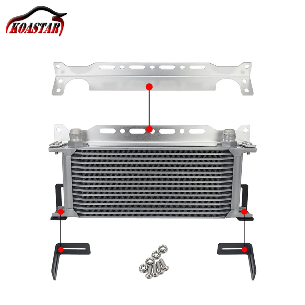 Universal Engine Oil Cooler Mounting Bracket Kit 2mm Thickness Blue Anodized Universal Engine Oil Cooler Mounting Bracket Kit 2mm Thickness Blue Anodized