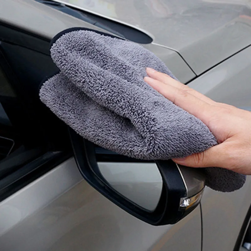 Двустороннее полотенце для мытья автомобиля для очистка окон автомобиля 38*40 см супер впитывающая ткань для мытья автомобиля полотенце для чистки тряпка