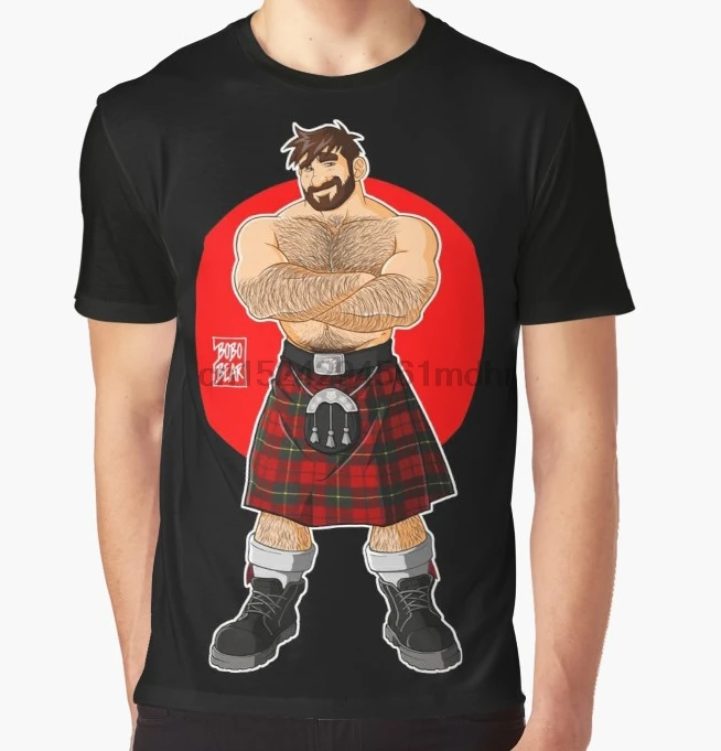 Мужская футболка с принтом по всему миру ADAM LIKES KILTS без рукавов круглым вырезом