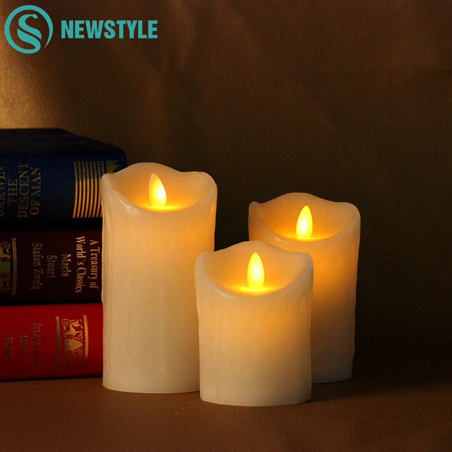flameless christmas led candle night light 3aaa batteries christmas candle lights led