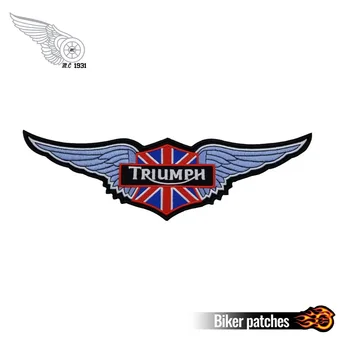 

Trumph Patch Custom Motorcycle Biker Embroidered Patches Iron on for Jacket Backing Punk Apparel Free Shipping Accessories Badge
