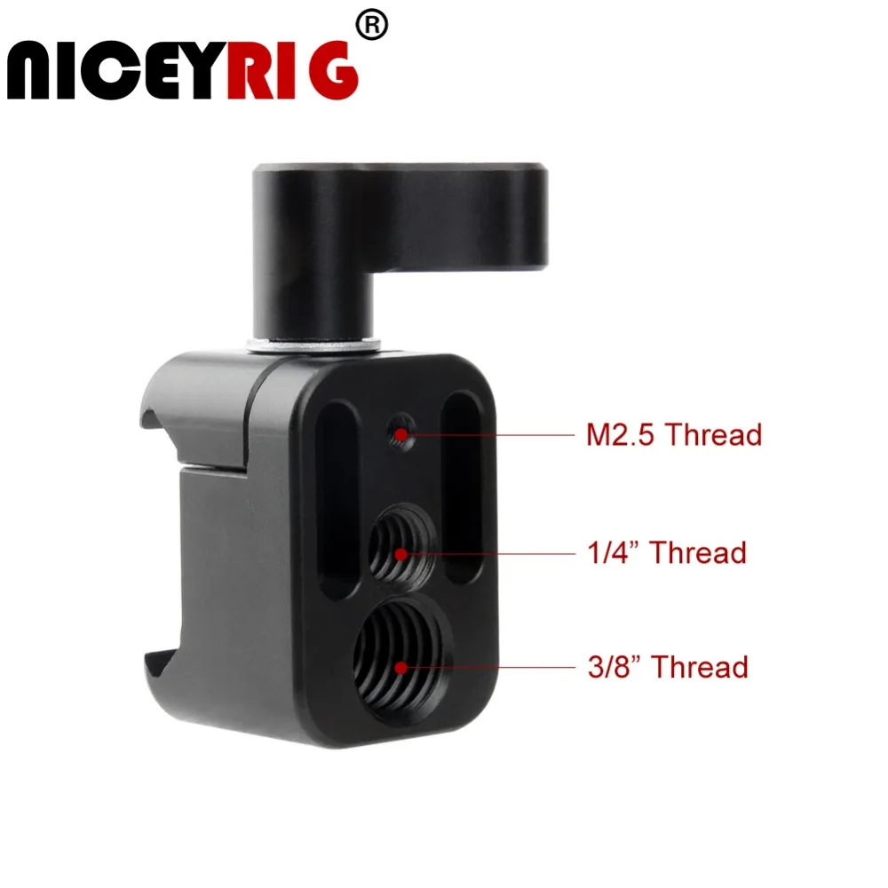 NICEYRIG DSLR Monitor Holder Mount with NATO Lock Clamp for Camera Field Monitor 