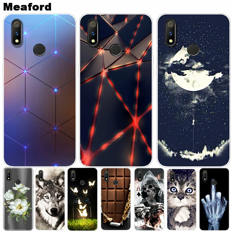 

Case For OPPO Realme 3 pro Cover Realme3 Pro Soft Silicone Back Cover Phone Case on For OPPO Realme 3 pro Realme X Lite Coque