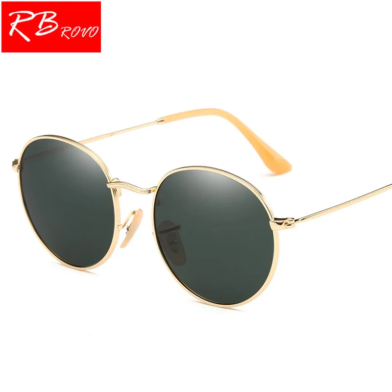

RBROVO Round Polarized Sunglasses Women Brand Designer Sun Glasses Men Candies Lens Oculos De Sol Gafas Retro Glasses