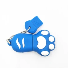 2pcs/1Lot Cute Cat Palm Usb Flash Drive 4GB 8GB 16GB 32GB 64GB Pendrives U Disk Flash Card hot sale Pen Drive Memory stick
