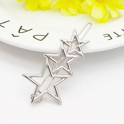 1 Pcs Sell Fashion Jewelry Clips Hairpins Hairpins Women Beautiful Plated Women The Stars Hair Clips Bridal Headdress - Окраска металла: 19