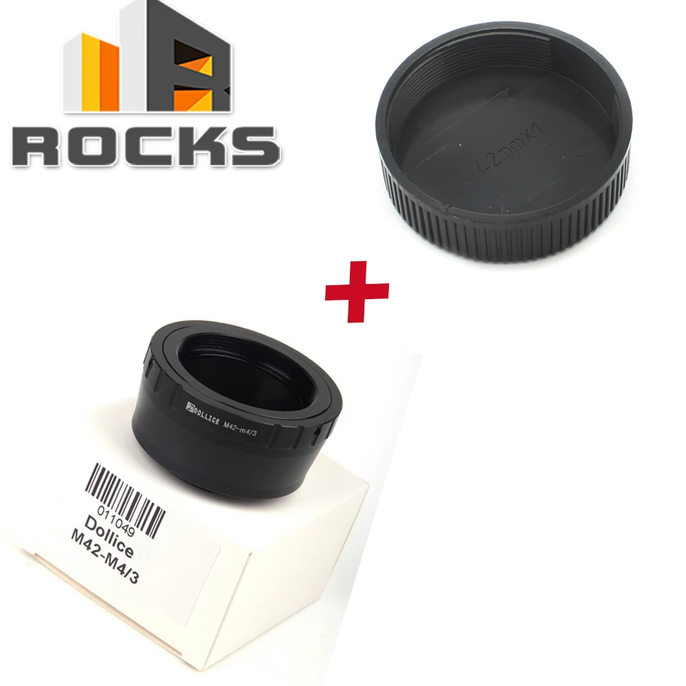 

Lens Adapter Suit For M42 Mount Lens to Suit for Micro Four Thirds 4/3 Camera+M42 42mm Screw Lens Rear back Cover Cap