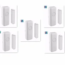 DZX 5 шт. беспроводной многофункциональный датчик двери магнитный детектор окна для охранной сигнализации системы 433 МГц