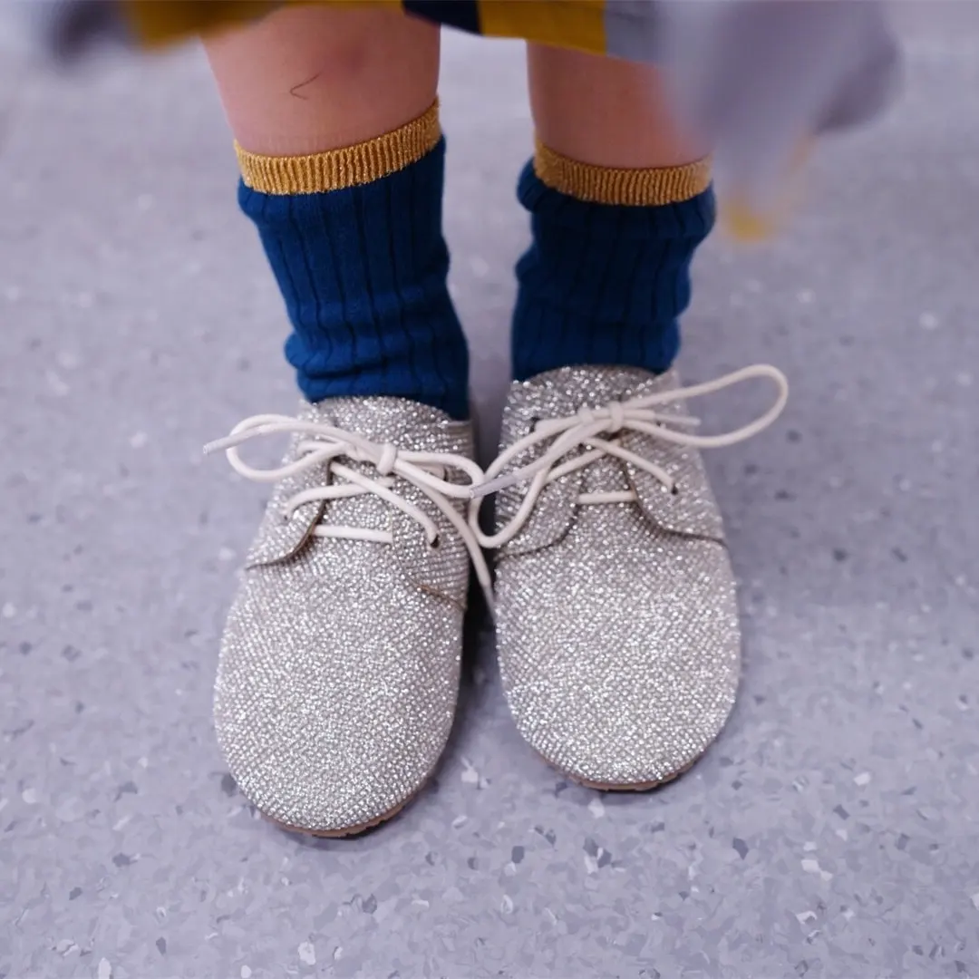 Детская обувь Littlesummer блестящая нескользящая для маленьких мальчиков школьная