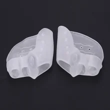 1 пара Выпрямитель для большого пальца ноги, корректор-выпрямитель для выравнивания пальцев ног, биологический силиконовый инструмент для ухода за ногами