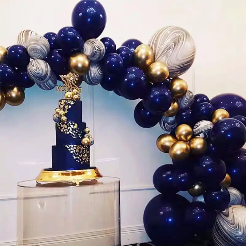 50 100 Pieces 10 Pouces Encre Bleu Ballons Bleu Marine Latex Ballon Anniversaire Mariage Fete Decor Saint Valentin Gonflable Air Ball Aliexpress