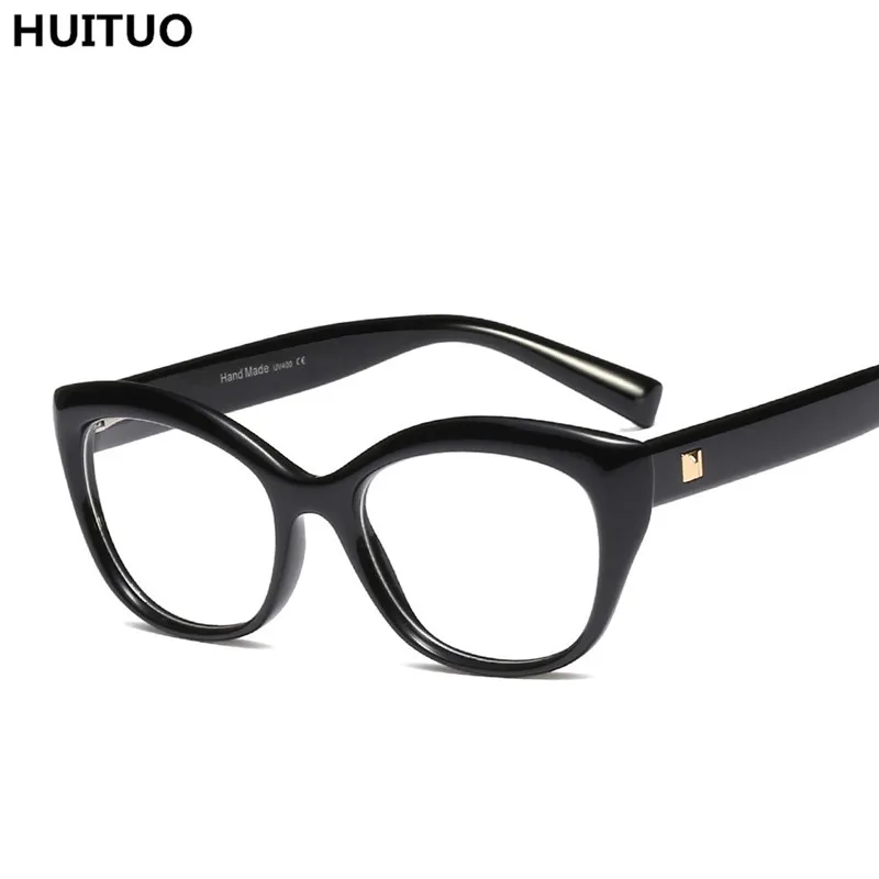 HUITUO модные плоские зеркальные прозрачные линзы, оправа TR-90 высококачественные оптические очки ультра-легкие поддельные очки унисекс
