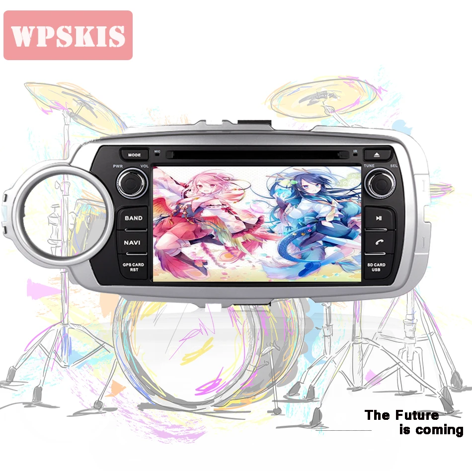 Excellent Android 9.0 8 Core RAM 4GB ROM 64GB Car Stereo Screen Radio For Toyota Yaris 2011-2018 Car DVD Player GPS Navigation 2DIN Stereo 3